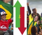 Gabriel Medina passou a ser o brasileiro mais bem colocado na classificação geral, em sétimo lugar. O também paulista Adriano de Souza caiu para oitavo, pois teve que trocar os 5.250 pontos do quinto lugar em Porto Rico no ano passado, pelos 1.750 do 13.o em San Francisco neste ano.